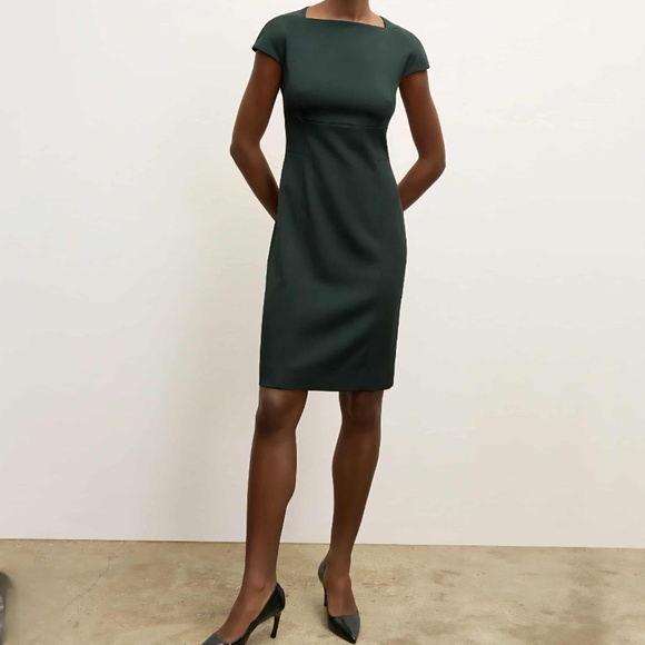 M.M. Lafleur NWT Office Siren Corpcore Berry Red Cap Sleeve Ashley Dress US 8 - Picture 6 of 8